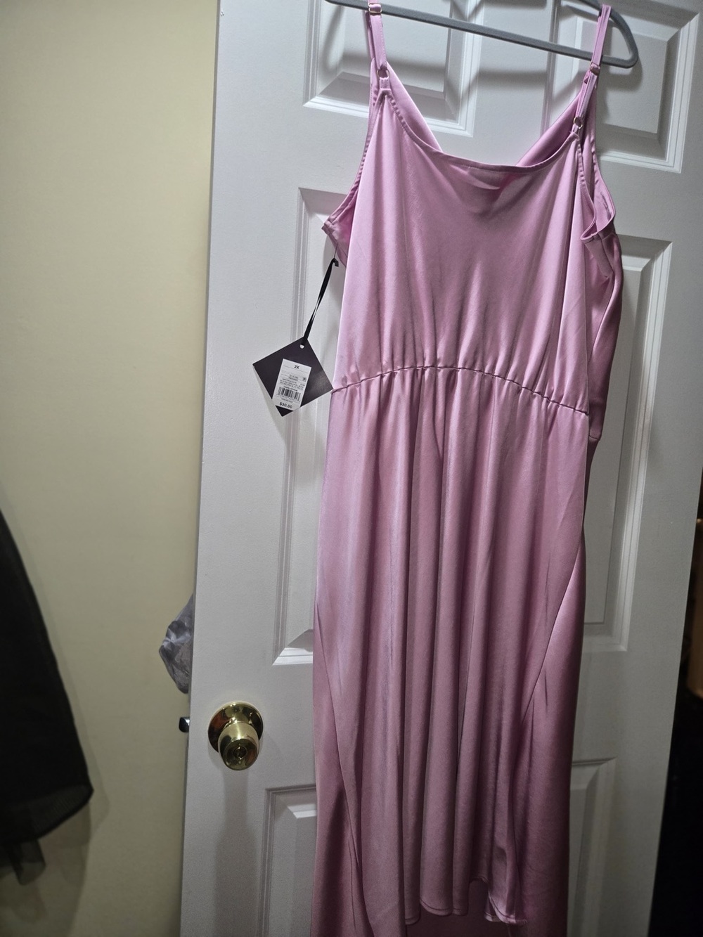 Ava & Viv Light Pink Maxi Dress with Adjustable Straps